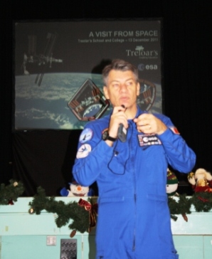 Italian astronaut Paolo Nespoli among disable children of Treloar’s school