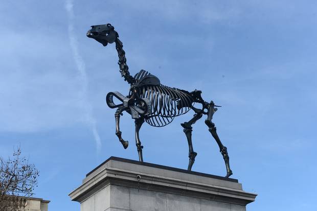POLITICAL STATUE ON TRAFALGAR SQUARE’S FOURTH PLINTH