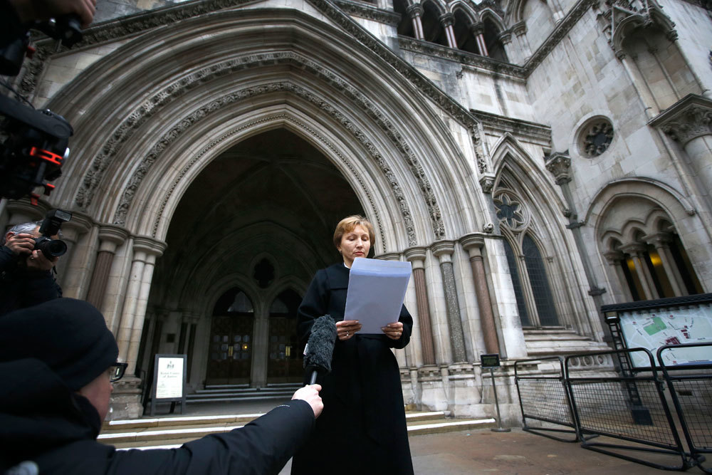 British court has confirmed the charges that her husband directed to Putin from his deathbed