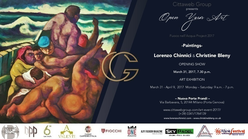 Open Your Art  – Lorenzo Chinnici and  Christine Bleny in Milano show